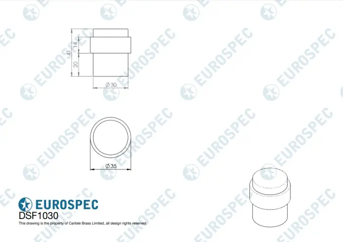 Floor Mounted Pedestal Door Stops - Image 3