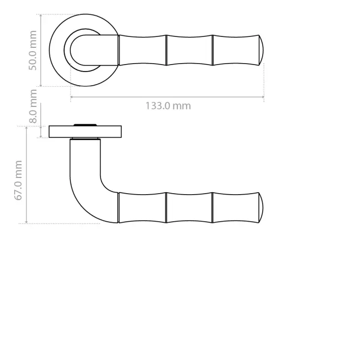 Vasco Lever On Round Rose Door Handle