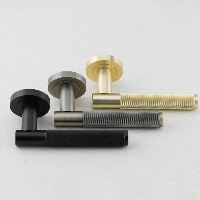 Bari Knurled Door Handles