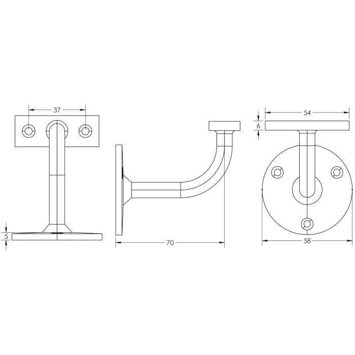 Zinc Handrail Brackets - Image 3