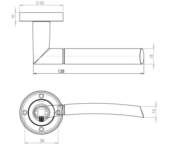 Lorenzo Internal Door Handle - Image 2