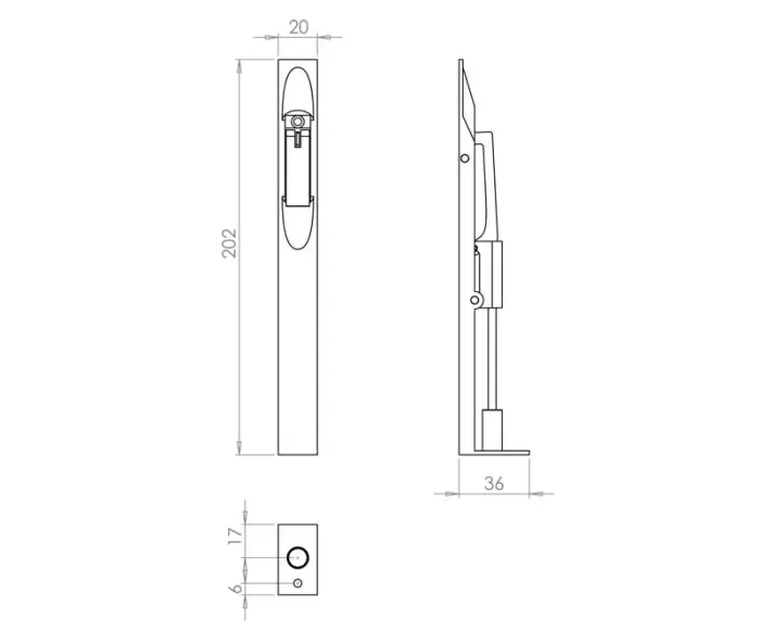 Brass Lever Action Flushbolts - Image 3