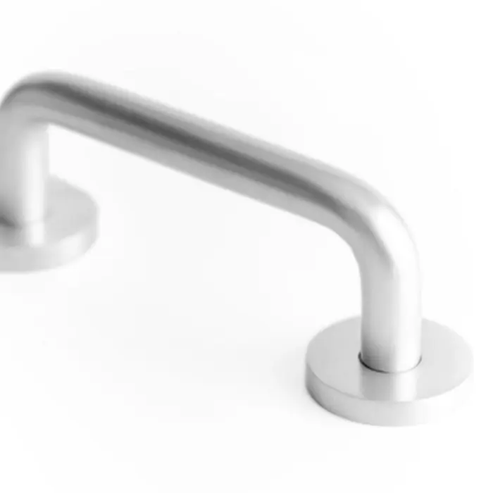 Aluminium 19mm D Shape Pull handle Rose Fixing SAA Finish