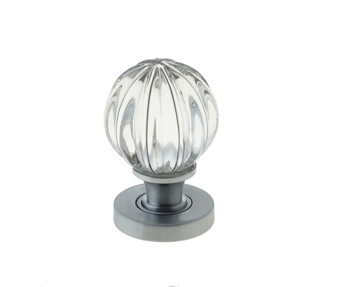 Pumpkin Glass Door Knobs