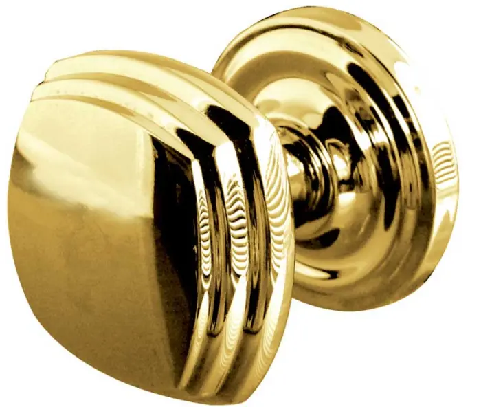 Piazza Mortice Door Knobs on Round Rose