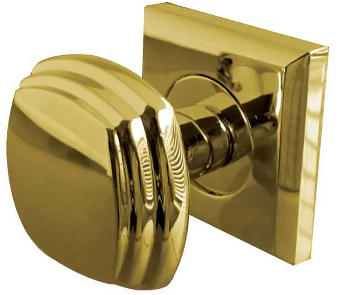 Piazza Mortice Door Knobs on Square Rose