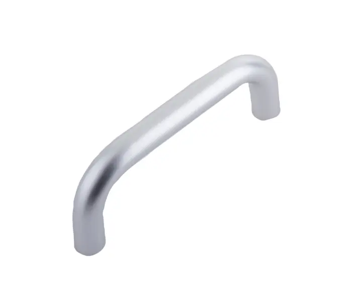 Aluminium 19mm D Shape Pull Handle Bolt Through Fixing F2 Finish