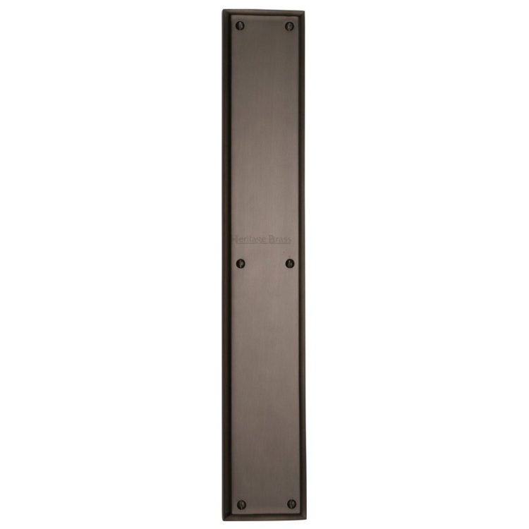 Heritage Brass Large Raised Finger Plate, Matt Bronze