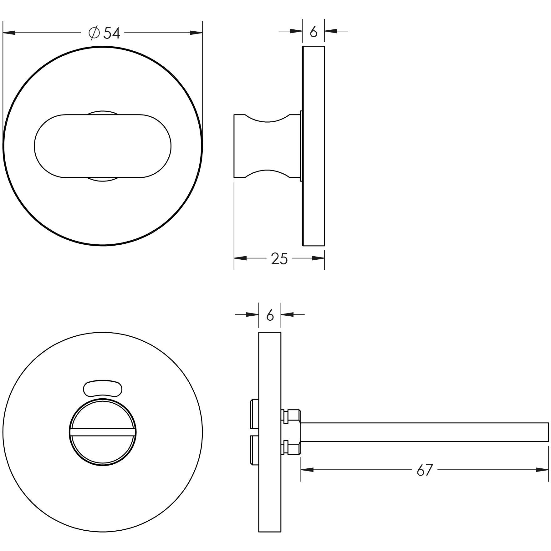 Frelan Hardware CRES CR-801 Thumb Turn & Lock - Image 2