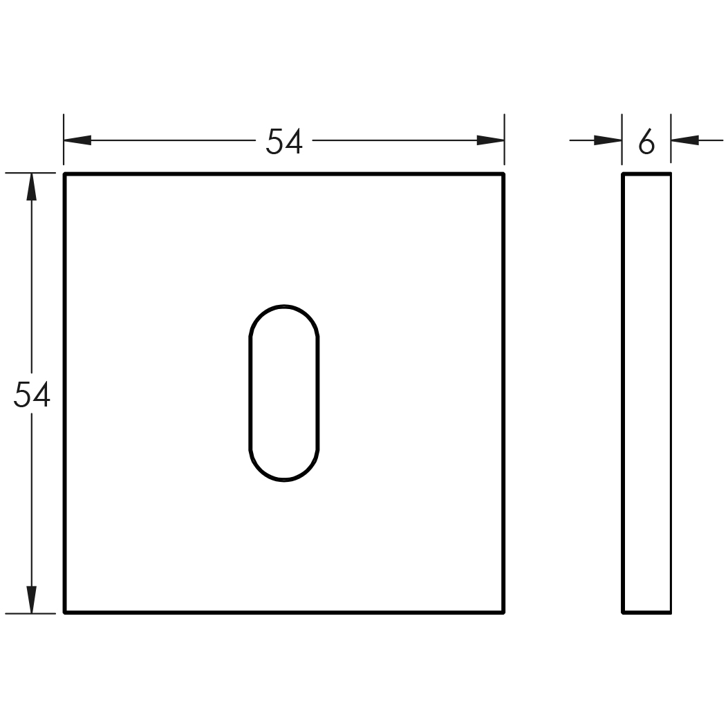 Frelan Hardware CRES Escutcheon 3 Keyway Round Rose Escutcheon - Image 2