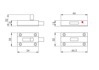 Toilet Indicator Bolt,Satin Anodised Aluminium