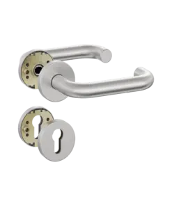 EN 179 Four + 104/104 Lever Handle set to suit SVP 6000 - Timber / Steel Doors