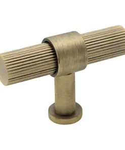 Knurled Linear T Cabinet Handle