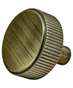 Diamond Knurled Circular Cabinet Knob- 30mm