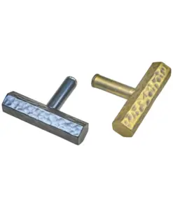 Alternative view of Hammered T Cabinet Handle
