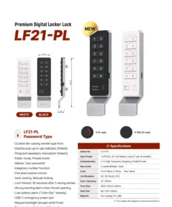 EALF21-PL Smart Digital Lock for Cabinet & Lockers
