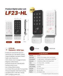 EALF23-HL Smart Digital Lock for Cabinet & Lockers