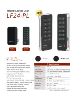 EALF24-PL Smart Digital Lock for Cabinet & Lockers