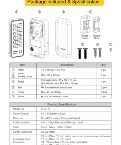 EALF24-PL Smart Digital Lock for Cabinet & Lockers
